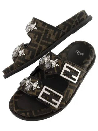 peel fabric slides - FENDI - BALAAN 1