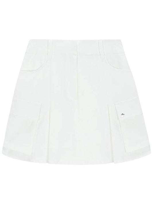 A-line cargo skirt white - BUTTONPLAY - BALAAN 1