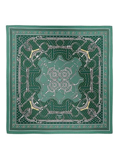 Eperon D'Or Bandana 55 Muffler Green - HERMES - BALAAN 2