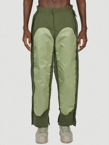 P Crossy Straight Pants Green - DIESEL - BALAAN 1