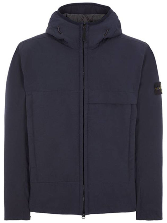 Men's Soft Shell Pure Insulation Technology Primaloft Hooded Jacket Navy - STONE ISLAND - BALAAN 2