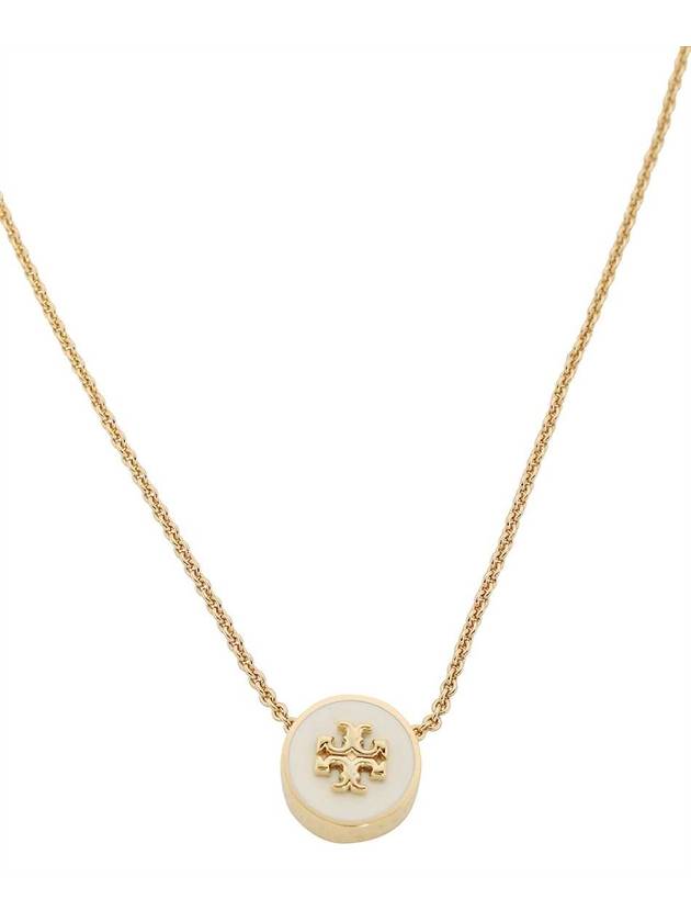 Kira Enamel Pendant Necklace Gold - TORY BURCH - BALAAN 3