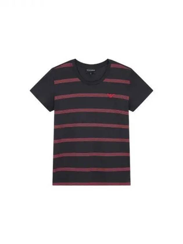 Women s Zigzag Striped T Shirt Black 270386 - EMPORIO ARMANI - BALAAN 1