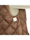 Sisoft Double-Sided Drawstring Hood Padded Long Vest Brown - MAX MARA - BALAAN 9