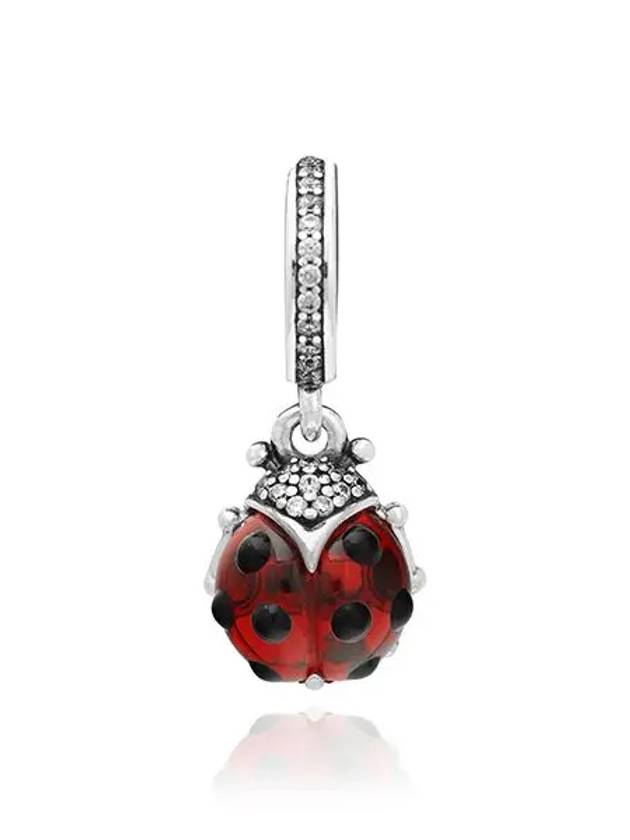 Ladybird Dangle Bracelet Charm Silver Red - PANDORA - BALAAN 3