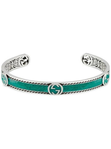 Interlocking G Bracelet YBA645570001 Green - GUCCI - BALAAN 1