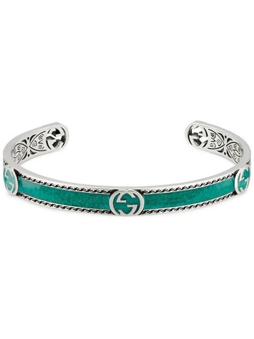 Interlocking G Bracelet YBA645570001 Green - GUCCI - BALAAN 1