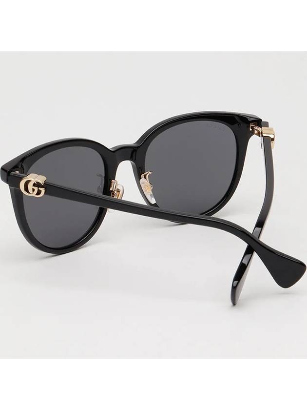 Eyewear Side GG Logo Round Sunglasses Black - GUCCI - BALAAN 4