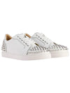 Vieira Spike Low Top Sneakers White Silver - CHRISTIAN LOUBOUTIN - BALAAN 4