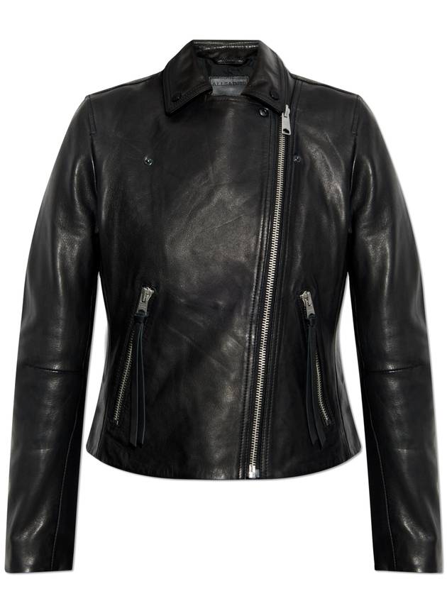 AllSaints Leather Jacket Dalby, Women's, Black - ALLSAINTS - BALAAN 1