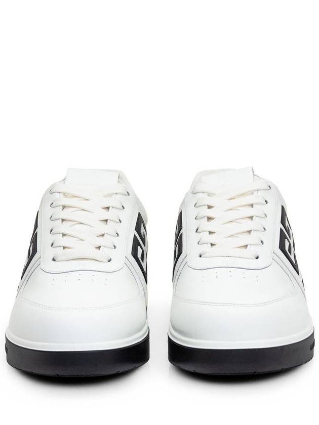 G4 Logo Calfskin Low-Top Sneakers Black White - GIVENCHY - BALAAN 3