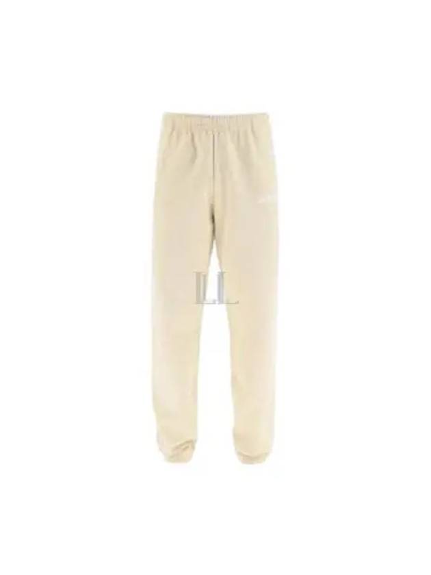 Le Jogging Logo Print Cotton Track Pants Light Beige - JACQUEMUS - BALAAN 2