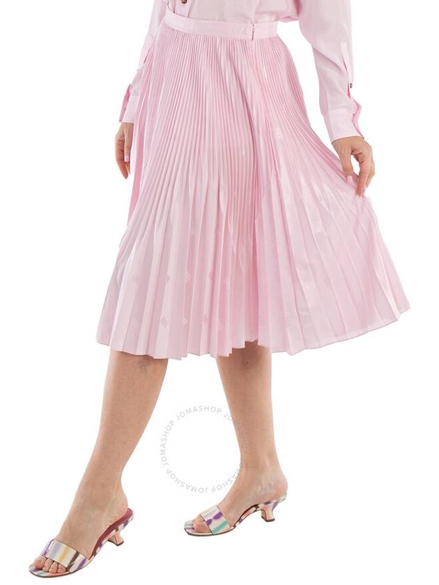 Burberry Angelina Pleated Skirt In Pale Candy Pink, Brand Size 10 (US Size 8) - BURBERRY - BALAAN 2