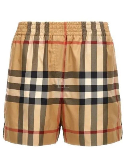 Check Shorts Beige - BURBERRY - BALAAN 2