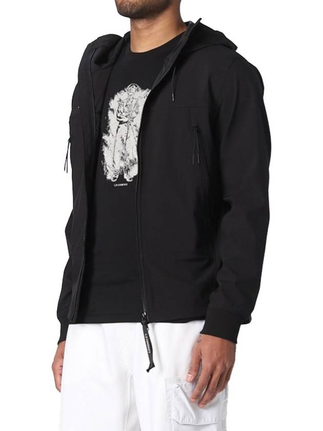 Shell R Goggle Hooded Jacket Black - CP COMPANY - BALAAN 5