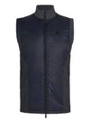 Glenn Plaid Track Vest G4MF23O64 Onyx Men s - G/FORE - BALAAN 1