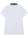 POLY SQUARE MESH GOLF T-SHIRT WHITE - WHITEBALL - BALAAN 8