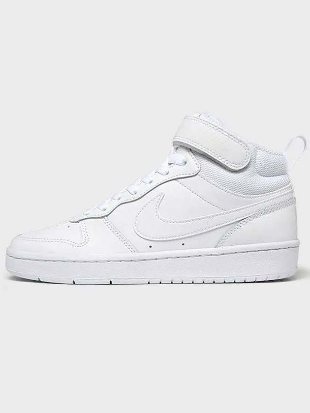 Kids GS Court Borough 2 Mid Top Sneakers White - NIKE - BALAAN 3