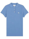 Baby Fox Patch Regular Polo Shirt Blue - MAISON KITSUNE - BALAAN 2