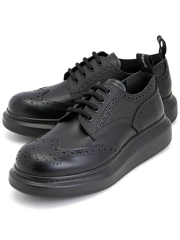 Men's Hybrid Lace-Up Derby Shoes Black - ALEXANDER MCQUEEN - BALAAN.