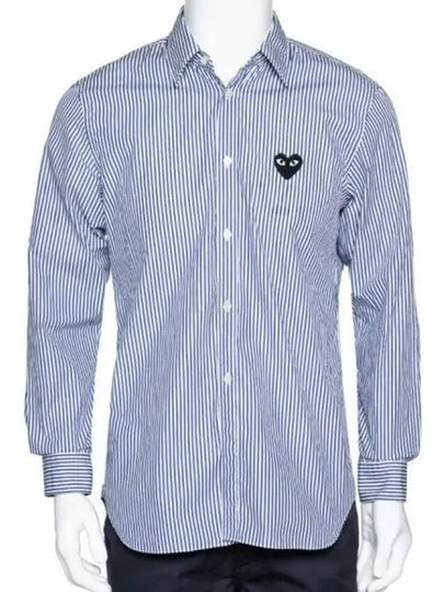 Wappen Stripe Shirt Blue - COMME DES GARCONS - BALAAN 2