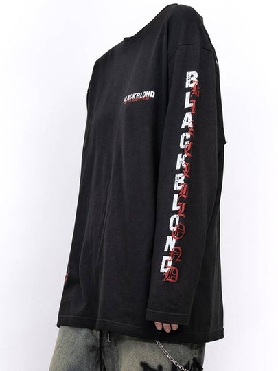 BBD Overlap Logo Long T Shirt Black - BLACKBLOND - BALAAN 2