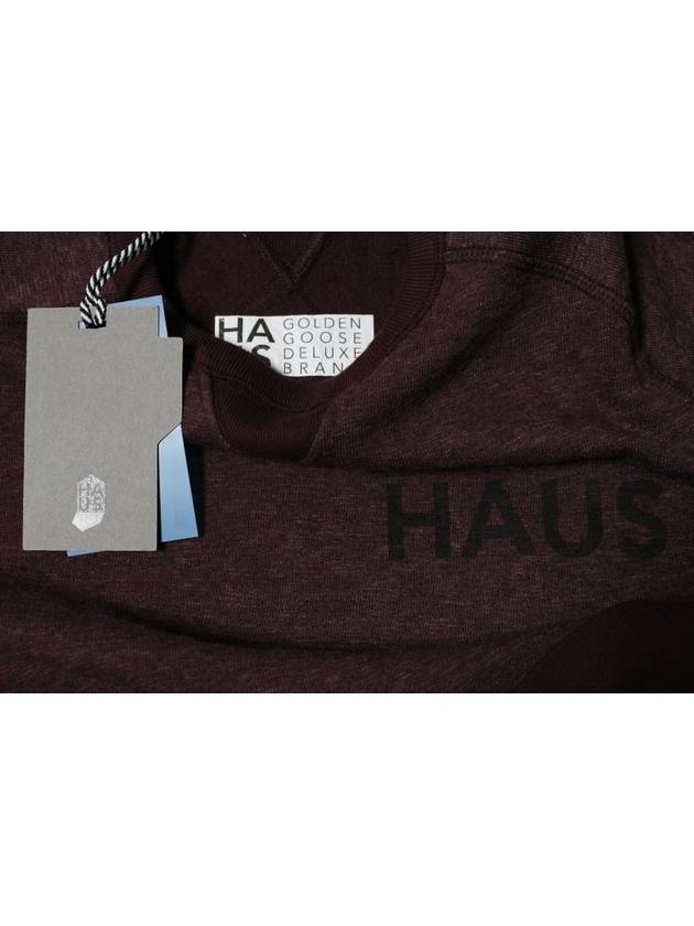 HAUS burgundy sweatshirt - GOLDEN GOOSE - BALAAN 7