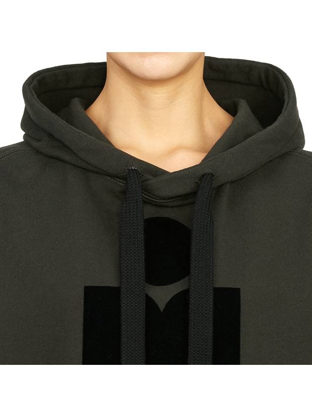 Mansel Logo Hoodie Faded Black - ISABEL MARANT - BALAAN 7