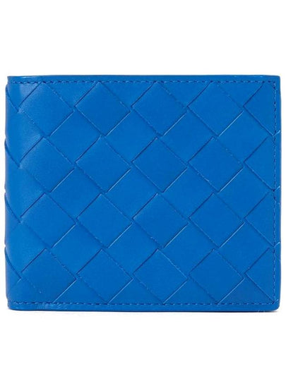 Intrecciato Bifold Half Wallet Blue - BOTTEGA VENETA - BALAAN 2