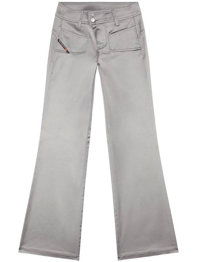 P-Stell Low-Rise Flare Straight Pants Grey - DIESEL - BALAAN 1