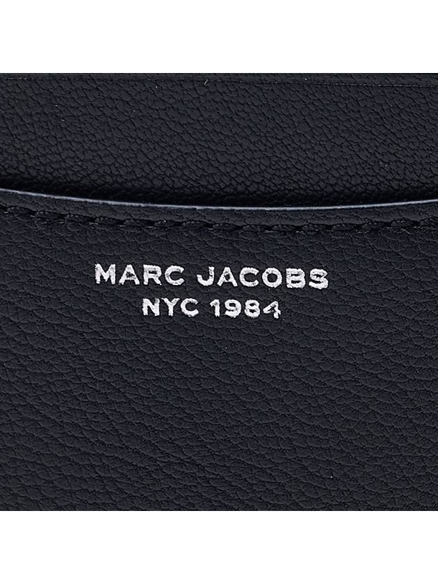 Women's The Slim Zip-up Logo Card Wallet Black - MARC JACOBS - BALAAN.