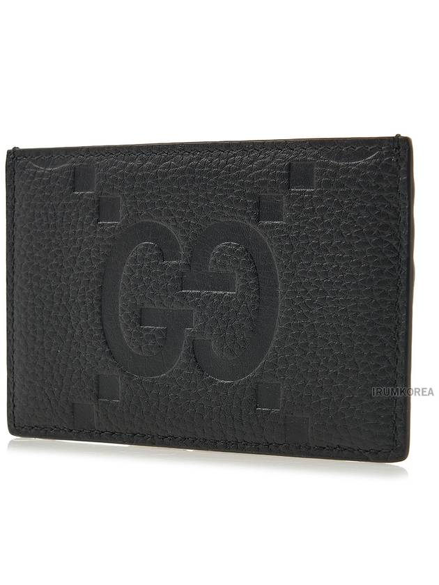 GG Logo Card Wallet Black - GUCCI - BALAAN 3