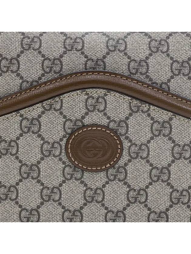 GG Supreme Interlocking G Detail Messenger Bag Beige Ebony - GUCCI - BALAAN 3