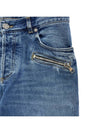 Biker Washed Skinny Jeans Blue - BALMAIN - BALAAN 4