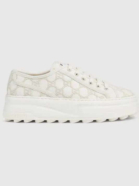 Women's Tennis 1977 Canvas Low Top Sneakers Off-White - GUCCI - BALAAN 1