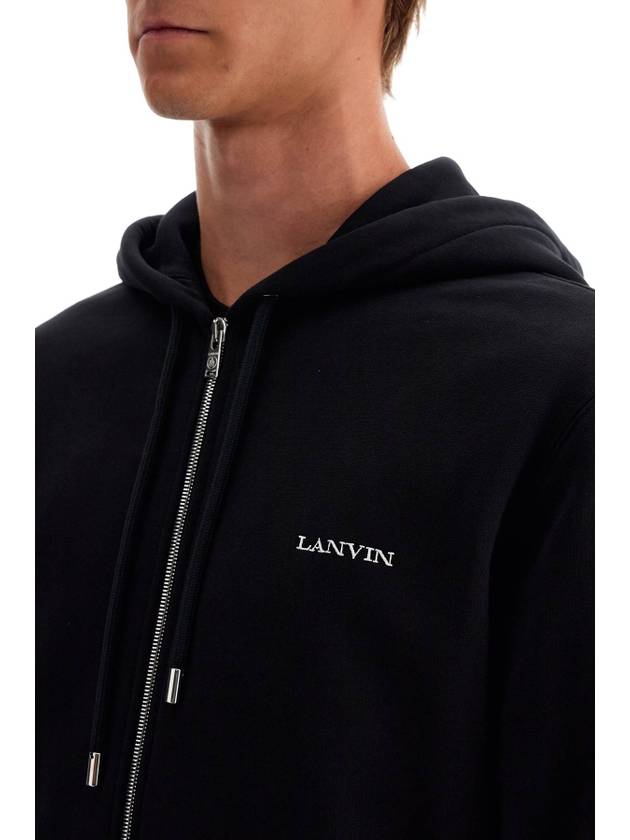 hooded sweatshirt with zipper - LANVIN - BALAAN 4