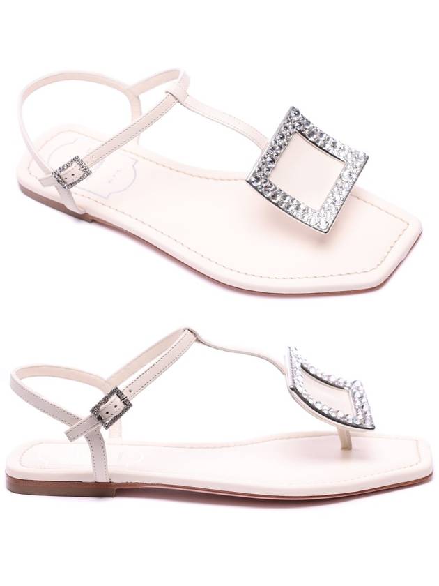 Women's Vicky Viv Strass Sandals White - ROGER VIVIER - BALAAN 2