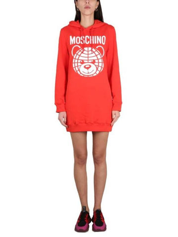 knee length one-piece dress 04300528 3127 - MOSCHINO - BALAAN 1