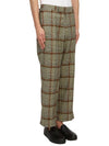 Sang Tartan Pattern Viscose Straight Wide Pants Green - VIVIENNE WESTWOOD - BALAAN 4