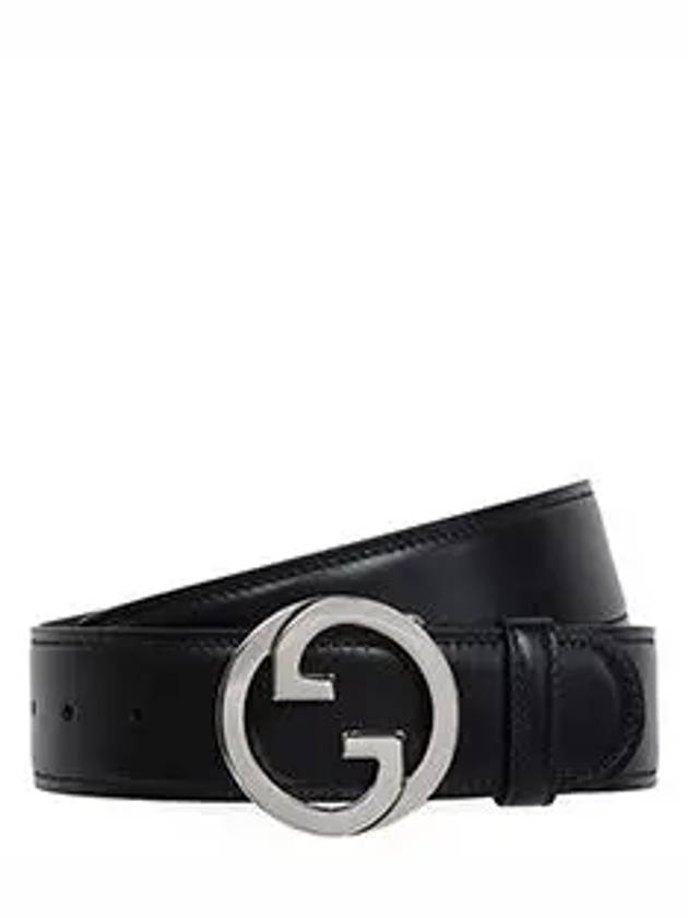 Blondie Leather Belt Black - GUCCI - BALAAN 6