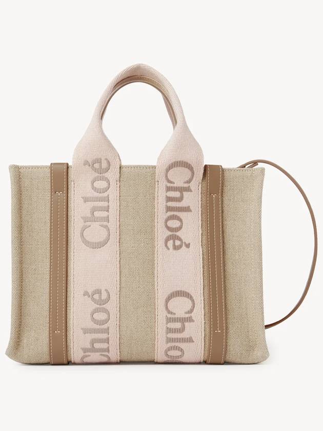 Woody Logo Small Tote Bag Blush Beige - CHLOE - BALAAN 2