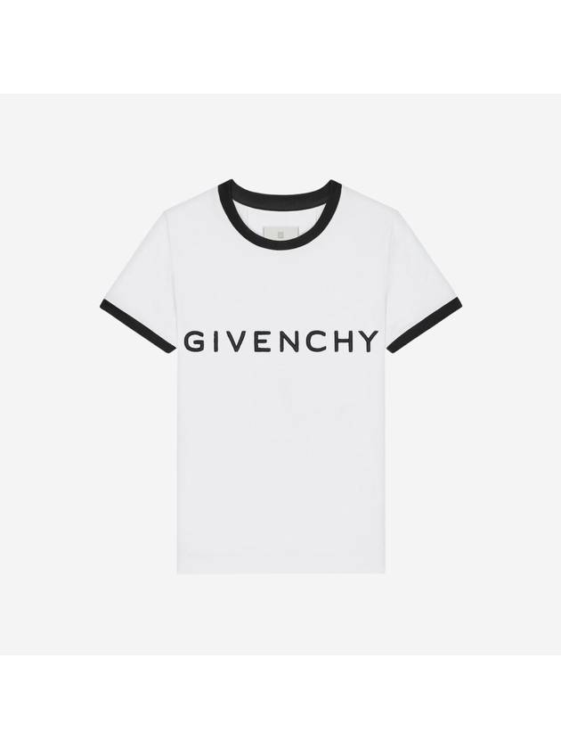 Archetype Slim Fit Cotton Short Sleeve T-Shirt White - GIVENCHY - BALAAN 2