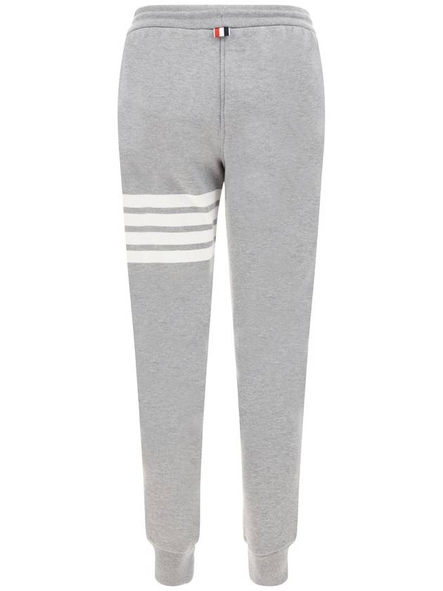 Women's Engineer 4 Bar Cotton Loopback Knit Track Pants Grey - THOM BROWNE - BALAAN 4