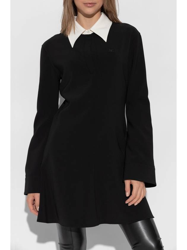 Courrèges Dress With Collar, Women's, Black - COURREGES - BALAAN 3