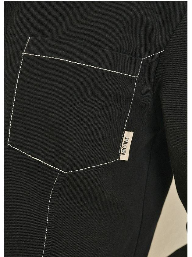 Chuz Denim Stitch Point Jacket Setup Black - MICANE - BALAAN 6