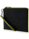 Embossed Logo Clutch Bag Black - MSGM - BALAAN 3