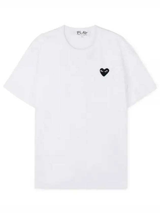 Black Heart Wappen Short Sleeve T-Shirt White - COMME DES GARCONS - BALAAN 2