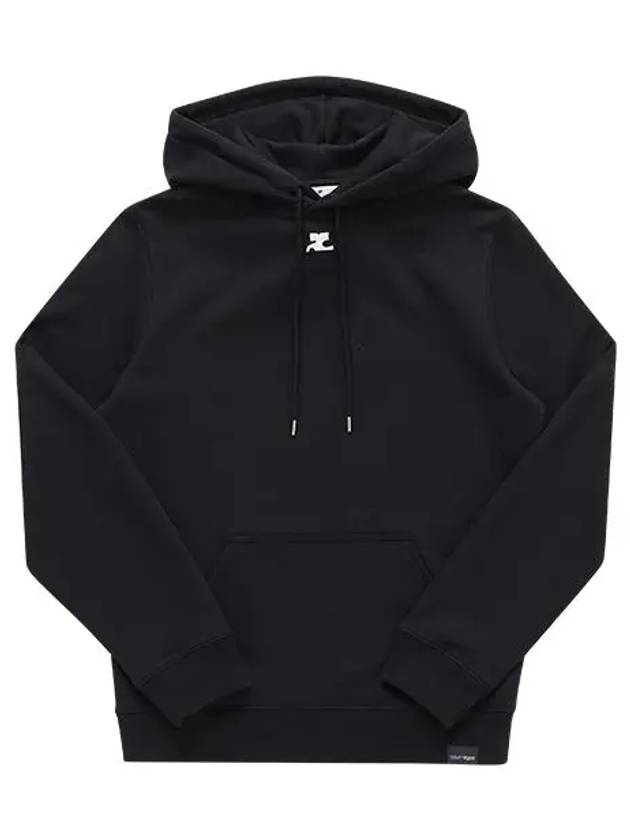 Embroidered Logo Hoodie Black - COURREGES - BALAAN 2