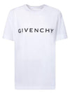 Archetype Logo Print Short Sleeve T-Shirt White - GIVENCHY - BALAAN 2