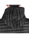 Matte Nylon 4-Bar Stripe Downfill Quilted Hoodie Padding Black - THOM BROWNE - BALAAN 9